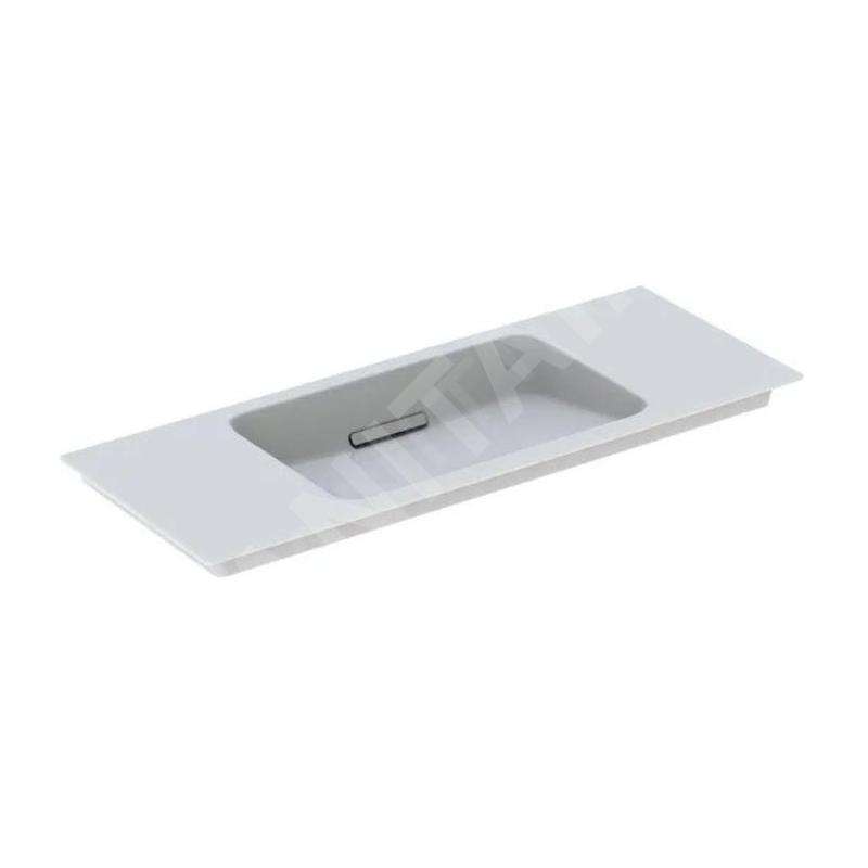 Geberit ONE - Meuble-lavabo 1050x400x130 mm, trop-plein caché, sans trou pour robinetterie, sortie horizontale, KeraTect, blanc Geberit ONE - Meuble-lavabo 1050x400x130 mm, trop-plein caché, sans trou pour robinetterie, sortie horizontale, KeraTect, blanc