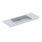 Geberit ONE - Meuble-lavabo 1050x400x130 mm, trop-plein caché, sans trou pour robinetterie, sortie horizontale, KeraTect, blanc Geberit ONE - Meuble-lavabo 1050x400x130 mm, trop-plein caché, sans trou pour robinetterie, sortie horizontale, KeraTect, blanc