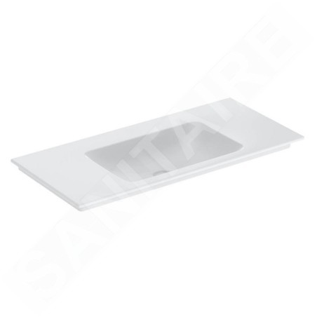 Geberit ONE - Meuble-lavabo 1050x480x140 mm, sans trop-plein, sans trou pour robinetterie, KeraTect, blanc 505.011.01.4