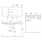 Geberit ONE - Meuble-lavabo 1050x480x140 mm, sans trop-plein, sans trou pour robinetterie, KeraTect, blanc 505.011.01.4 Geberit ONE - Meuble-lavabo 1050x480x140 mm, sans trop-plein, sans trou pour robinetterie, KeraTect, blanc 505.011.01.4