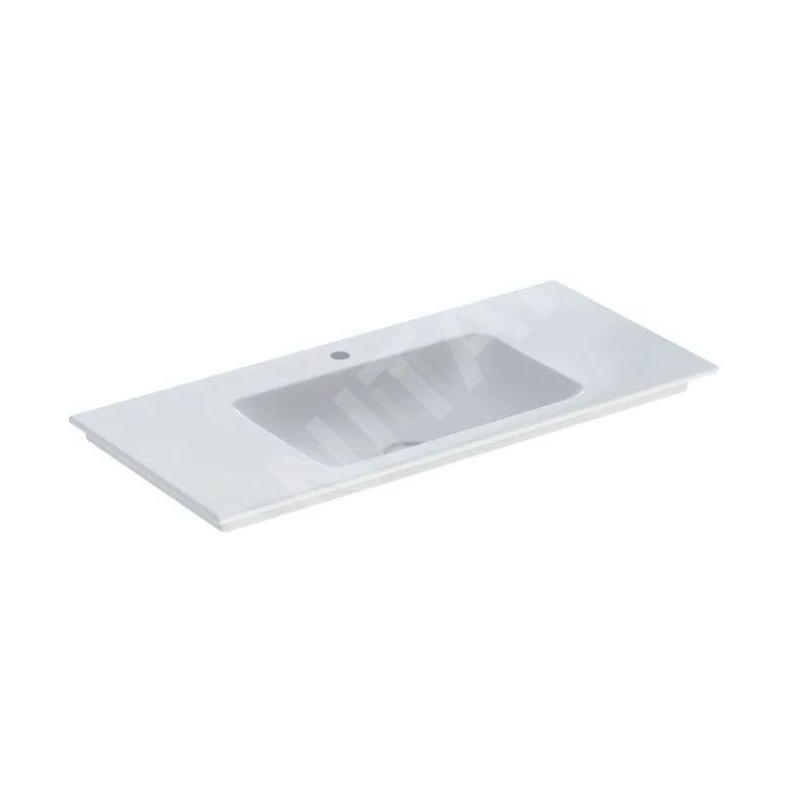 Geberit ONE - Meuble-lavabo 1050x480x140 mm, sans trop-plein, avec trou pour robinetterie, KeraTect, blanc 505.010.01.4 Geberit ONE - Meuble-lavabo 1050x480x140 mm, sans trop-plein, avec trou pour robinetterie, KeraTect, blanc 505.010.01.4