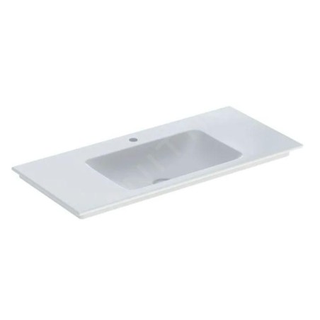 Geberit ONE - Meuble-lavabo 1050x480x140 mm, sans trop-plein, avec trou pour robinetterie, KeraTect, blanc 505.010.01.4