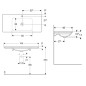 Geberit ONE - Meuble-lavabo 1050x480x140 mm, sans trop-plein, avec trou pour robinetterie, KeraTect, blanc 505.010.01.4 Geberit ONE - Meuble-lavabo 1050x480x140 mm, sans trop-plein, avec trou pour robinetterie, KeraTect, blanc 505.010.01.4
