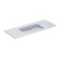 Geberit ONE - Meuble-lavabo 1200x480x130 mm, trop-plein caché, sans trou pour robinetterie, sortie horizontale, KeraTect, blanc Geberit ONE - Meuble-lavabo 1200x480x130 mm, trop-plein caché, sans trou pour robinetterie, sortie horizontale, KeraTect, blanc