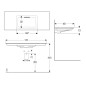 Geberit ONE - Meuble-lavabo 1200x480x130 mm, trop-plein caché, sans trou pour robinetterie, sortie horizontale, KeraTect, blanc Geberit ONE - Meuble-lavabo 1200x480x130 mm, trop-plein caché, sans trou pour robinetterie, sortie horizontale, KeraTect, blanc