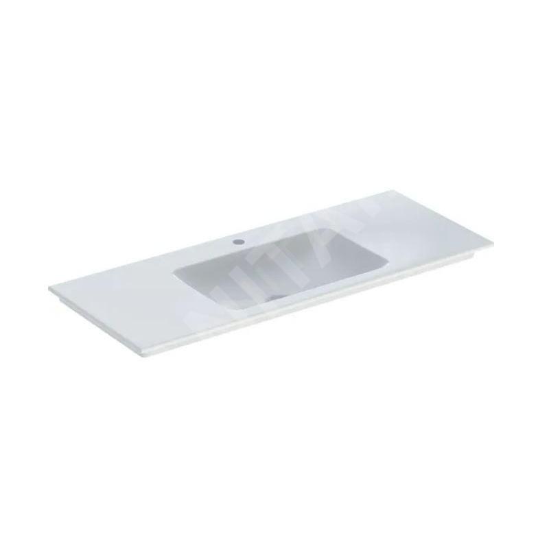Geberit ONE - Meuble-lavabo 1200x480x140 mm, sans trop-plein, avec trou pour robinetterie, KeraTect, blanc 505.010.01.5 Geberit ONE - Meuble-lavabo 1200x480x140 mm, sans trop-plein, avec trou pour robinetterie, KeraTect, blanc 505.010.01.5