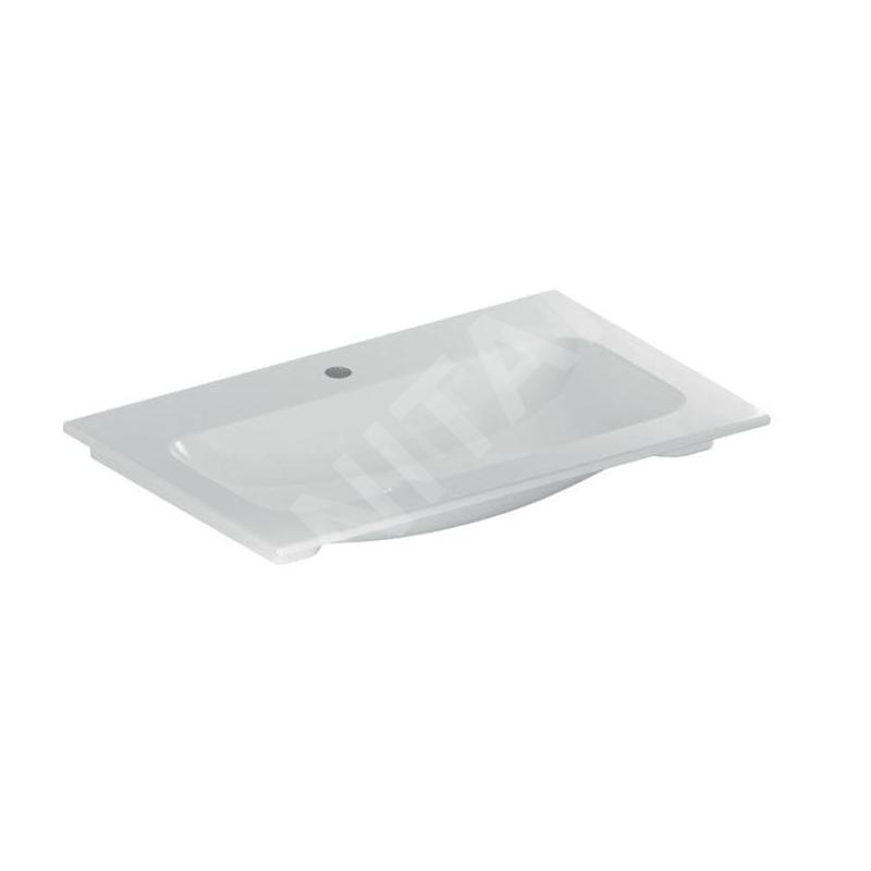 Geberit iCon - Meuble-lavabo 750x480x130 mm, sans trop-plein, avec trou pour robinetterie, blanc 501.844.00.1 Geberit iCon - Meuble-lavabo 750x480x130 mm, sans trop-plein, avec trou pour robinetterie, blanc 501.844.00.1