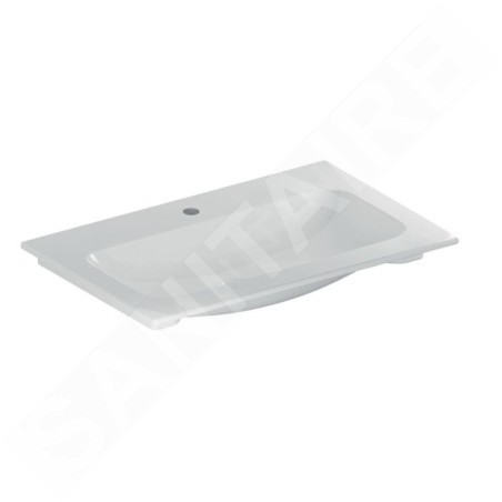 Geberit iCon - Meuble-lavabo 750x480x130 mm, sans trop-plein, avec trou pour robinetterie, blanc 501.844.00.1