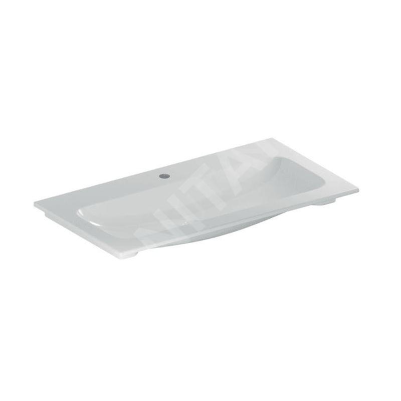 Geberit iCon - Meuble-lavabo 900x480x130 mm, sans trop-plein, avec trou pour robinetterie, blanc 501.845.00.1 Geberit iCon - Meuble-lavabo 900x480x130 mm, sans trop-plein, avec trou pour robinetterie, blanc 501.845.00.1