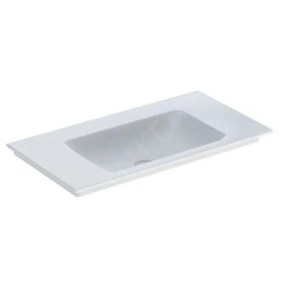 Geberit ONE - Meuble-lavabo 900x480x140 mm, sans trop-plein, sans trou pour robinetterie, KeraTect, blanc 505.011.01.3