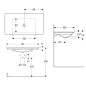 Geberit ONE - Meuble-lavabo 900x480x140 mm, sans trop-plein, sans trou pour robinetterie, KeraTect, blanc 505.011.01.3 Geberit ONE - Meuble-lavabo 900x480x140 mm, sans trop-plein, sans trou pour robinetterie, KeraTect, blanc 505.011.01.3