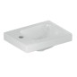 Geberit iCon - Lave-mains 380x280x130 mm, sans trop-plein, trou pour robinetterie à gauche, KeraTect, blanc 501.831.00.2