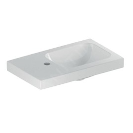 Geberit iCon - Lave-mains 530x310x130 mm, sans trop-plein, trou pour robinetterie à gauche, blanc 501.833.00.1