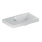 Geberit iCon - Lave-mains 530x310x130 mm, sans trop-plein, trou pour robinetterie à gauche, KeraTect, blanc 501.833.00.2
