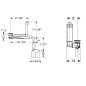 Geberit ONE - Siphon de lavabo gain de place avec vidage pour lavabos avec trop-plein caché, d 40 mm, blanc 152.061.01.1