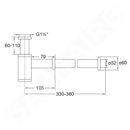 Steinberg 100 - Siphon design, or rose 100 1696 RG