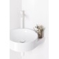 Ravak Yard - Lavabo d'angle 45x45 cm, sans trop-plein, trou pour robinet, blanc XJX01245000