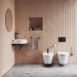 Ravak Yard - Lavabo d'angle 45x45 cm, sans trop-plein, trou pour robinet, blanc XJX01245000
