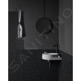 Ravak Yard - Lavabo d'angle 45x45 cm, sans trop-plein, trou pour robinet, blanc XJX01245000
