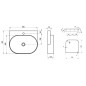 Ravak Yard - Lavabo 605x500 mm, sans trop-plein, trou pour robinet, blanc XJX01260002 Ravak Yard - Lavabo 605x500 mm, sans trop-plein, trou pour robinet, blanc XJX01260002