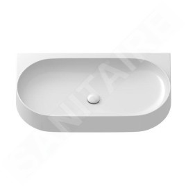 Ravak Yard - Lavabo 805x500 mm, sans trop-plein, trou pour robinetterie, blanc XJX01280002