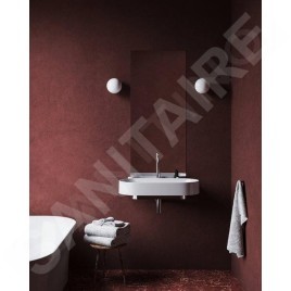 Ravak Yard - Lavabo 805x500 mm, sans trop-plein, trou pour robinetterie, blanc XJX01280002