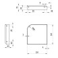 Ravak Yard - Console pour lavabo Yard 450 C, blanc X01775 Ravak Yard - Console pour lavabo Yard 450 C, blanc X01775