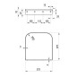 Ravak Yard - Console pour lavabo Yard 600, blanc X01777 Ravak Yard - Console pour lavabo Yard 600, blanc X01777