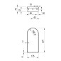 Ravak Yard - Console pour lavabo pour lavabo Yard 400, noir X01781 Ravak Yard - Console pour lavabo pour lavabo Yard 400, noir X01781