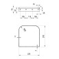 Ravak Yard - Console pour lavabo Yard 600, noir X01782 Ravak Yard - Console pour lavabo Yard 600, noir X01782