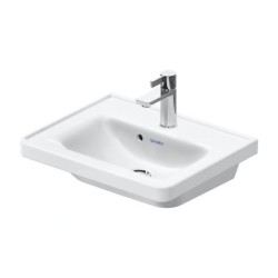 Duravit D-Neo - Lave-mains 500x400 mm, avec trop-plein, trou pour robinetterie, blanc 0742500000