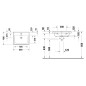 Duravit D-Neo - Évier 600x480 mm, avec trop-plein, trou pour robinetterie, blanc 2367600000 Duravit D-Neo - Évier 600x480 mm, avec trop-plein, trou pour robinetterie, blanc 2367600000