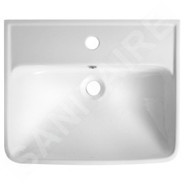 Bruckner Neon - Lavabo 450x415 mm, avec trop-plein, avec trou pour robinet, blanc 201.130.0