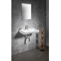 Bruckner Neon - Lavabo 600x415 mm, avec trop-plein, avec trou pour robinet, blanc 201.132.0