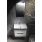 Bruckner Neon - Lavabo 600x415 mm, avec trop-plein, avec trou pour robinet, blanc 201.132.0