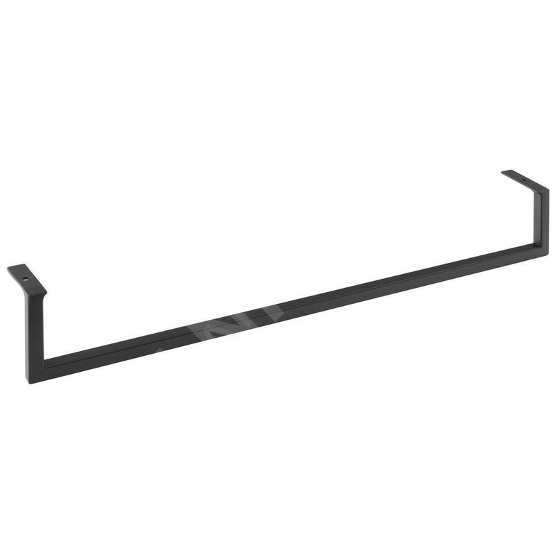 Sapho Accessoires - Porte-serviettes frontal pour lavabo, 665 mm, noir mat HG665
