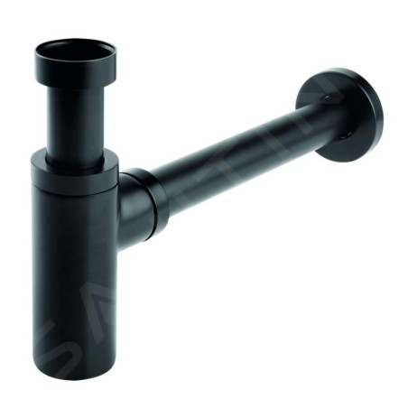 Novaservis Siphons - Siphon de lavabo 1 1/4, bonde 32 mm, noir mat S282-BL