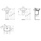 Ideal Standard i.Life S - Lavabo 500x370 mm, avec trop-plein, trou pour robinetterie, blanc T458501