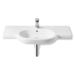 Roca Meridian - Lavabo 1000x460 mm, avec trop-plein, trou pour robinetterie, blanc A32724B000