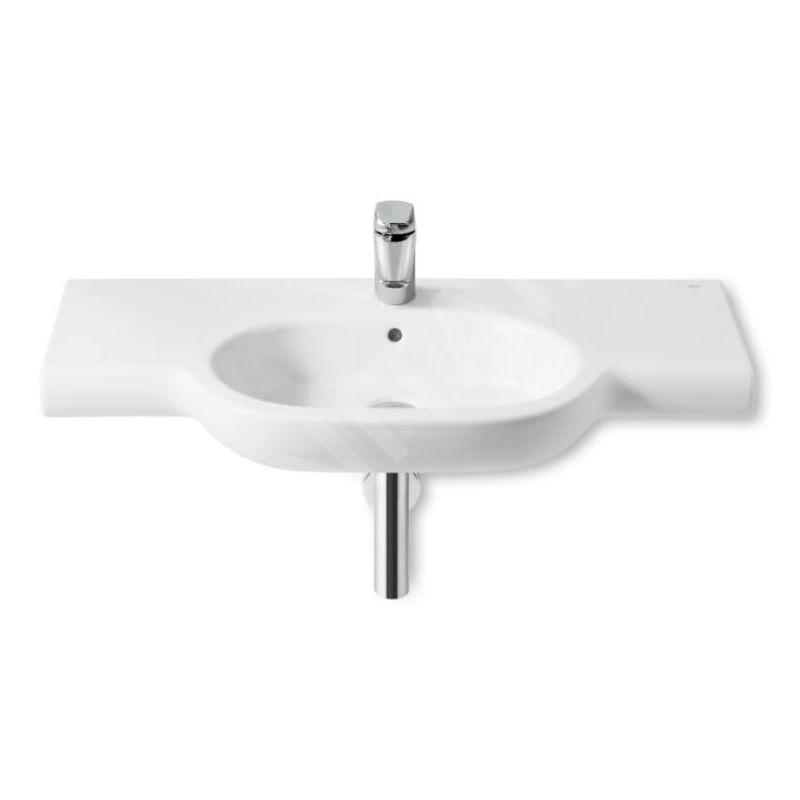 Roca Meridian - Lavabo 1000x460 mm, avec trop-plein, trou pour robinetterie, blanc A32724B000 Roca Meridian - Lavabo 1000x460 mm, avec trop-plein, trou pour robinetterie, blanc A32724B000