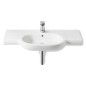 Roca Meridian - Lavabo 1000x460 mm, avec trop-plein, trou pour robinetterie, blanc A32724B000 Roca Meridian - Lavabo 1000x460 mm, avec trop-plein, trou pour robinetterie, blanc A32724B000