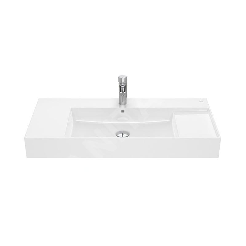 Roca Inspira - Lavabo 1000x490 mm, avec trop-plein, trou pour robinetterie, blanc A32752A000 Roca Inspira - Lavabo 1000x490 mm, avec trop-plein, trou pour robinetterie, blanc A32752A000