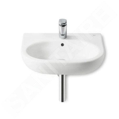 Roca Meridian - Lavabo 550x460 mm, avec trop-plein, trou pour robinetterie, blanc A327243000