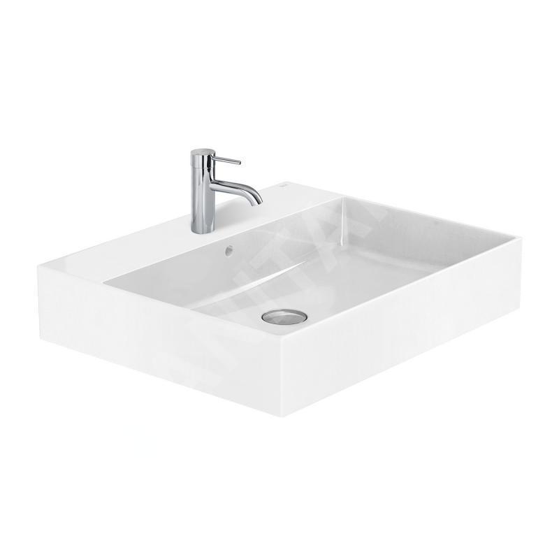 Roca Inspira - Lavabo 600x490 mm, avec trop-plein, trou pour robinetterie, blanc A32752C000 Roca Inspira - Lavabo 600x490 mm, avec trop-plein, trou pour robinetterie, blanc A32752C000