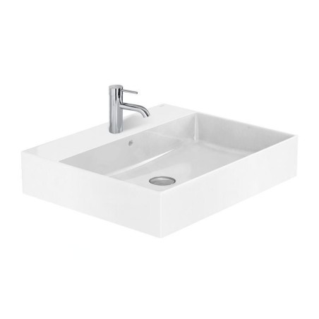 Roca Inspira - Lavabo 600x490 mm, avec trop-plein, trou pour robinetterie, blanc A32752C000