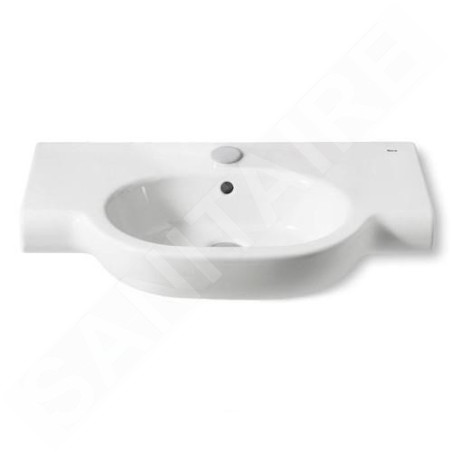 Roca Meridian - Lavabo 700x460 mm, avec trop-plein, trou pour robinetterie, blanc A327240000