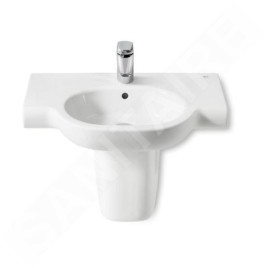 Roca Meridian - Lavabo 700x460 mm, avec trop-plein, trou pour robinetterie, blanc A327240000