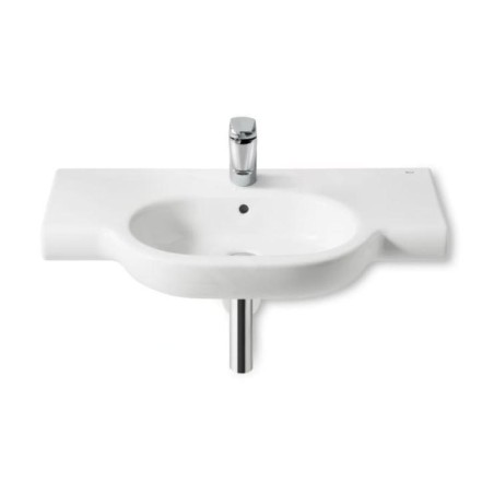 Roca Meridian - Lavabo 850x460 mm, avec trop-plein, trou pour robinetterie, blanc A32724D000
