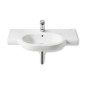 Roca Meridian - Lavabo 850x460 mm, avec trop-plein, trou pour robinetterie, blanc A32724D000 Roca Meridian - Lavabo 850x460 mm, avec trop-plein, trou pour robinetterie, blanc A32724D000