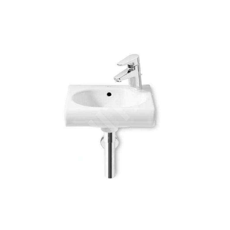 Roca Meridian - Lave-mains 350x320 mm, avec trop-plein, trou pour robinetterie à droite, blanc A327249000